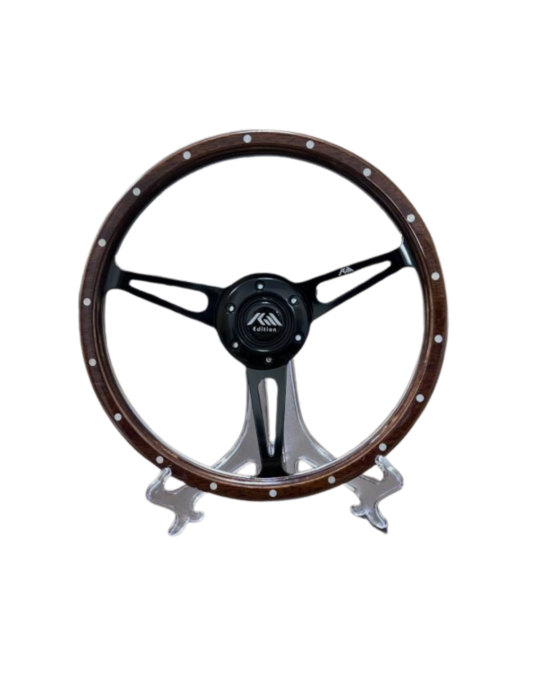 KM Editions 13 inch Classic Wood Vanderhall steering wheel fits Carmel & Venice